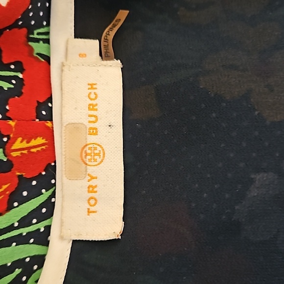 Tory Burch Floral Grotto Wrap Dress Size 8 - Picture 7 of 8